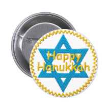 Lycklig-Hanukkah Knapp Med Nål
