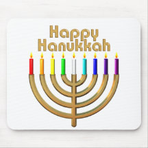 Lycklig Hanukkah menora Musmatta
