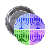 Lycklig Hanukkah menora Pins