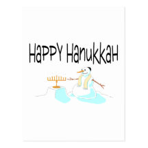 Lycklig Hanukkah menora Vykort