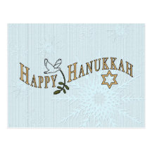 Lycklig Hanukkah vykort