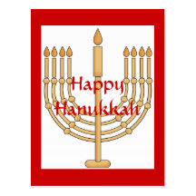 Lycklig Hanukkah vykort