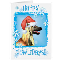 Lycklig Howliday afghansk hund Kort