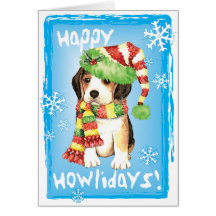 Lycklig Howliday Beagle Kort