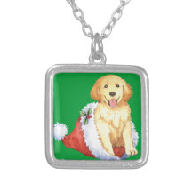 Lycklig Howliday guld- Retriever Smycken
