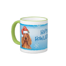Lycklig Howliday irländareSetter Kaffe Mugg