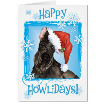 Lycklig Howliday skottTerrier Hälsnings Kort