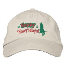 Lycklig Howlidays broderad hatt