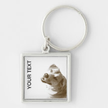 Lycklig hundkeychain nyckel ring