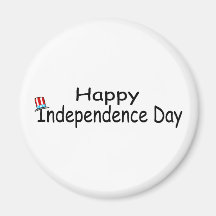 Lycklig independence day magneter