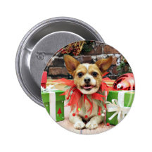 Lycklig jul - Chihuahua X - Knapp Med Nål
