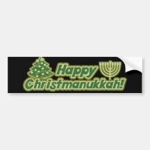 Lycklig jul hanukkah Kwanzaa Bildekal