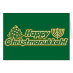 Lycklig jul hanukkah Kwanzaa Hälsningskort