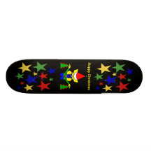 Lycklig jul - julgris skate deck