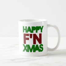 Lycklig julaftonhumor kaffe kopp