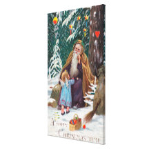 Lycklig julTime pappa jul med Kanvasdukar Med Gallerikvalitet