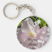 Lycklig mamma! rosa glödande Rhodies för keychain  Nyckel Ringar