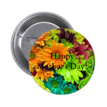 Lycklig mors dag! knapp med nål
