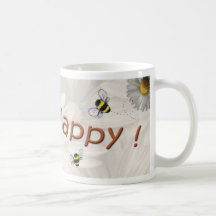Lycklig" mugg "för bi