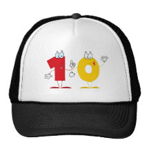 Lycklig numrerar 10 trucker keps