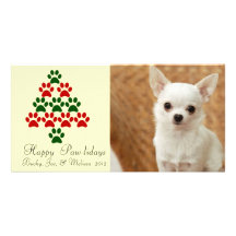 Lycklig Pawlidays älsklings- jul Photocard Fotokort