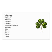 Lycklig Shamrock 1 Visitkort
