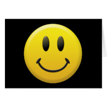 Lycklig smiley face hälsningskort