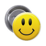Lycklig smiley face knapp