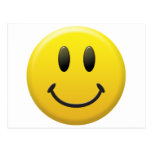 Lycklig smiley face vykort
