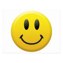 Lycklig smiley face vykort