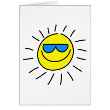 Lycklig sol kort