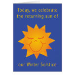 Lycklig solSolstice 2 Hälsningskort