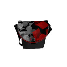 Lycklig spelare messenger bag