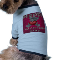 lycklig valentindag hund tee