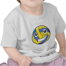 Lycklig volleyboll t shirts