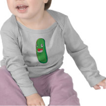 Lycklig Zucchinigrönsaktecknad Tröja