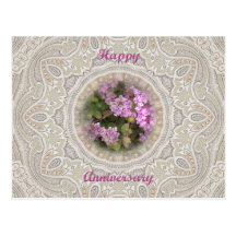 Lyckliga blommor för årsdag~-Lantana Vykort