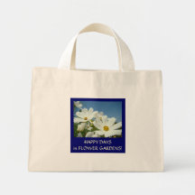 LYCKLIGA DAGAR i BLOMSTERTRÄDGÅRDAR! Totot hänger  Tote Bag
