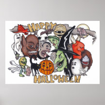 Lyckliga Halloween! Affischer