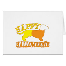 Lyckliga Halloweenie Kort