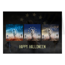 Lyckliga Haloween - kort