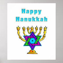 Lyckliga Hanukkah Affisch