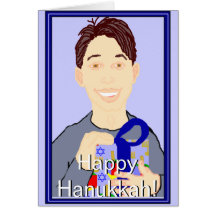Lyckliga Hanukkah (barnmanen) Kort