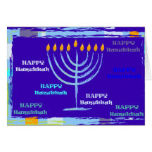 Lyckliga Hanukkah Hälsnings Kort