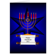 lyckliga hanukkah hälsningskort