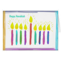 lyckliga hanukkah hälsningskort