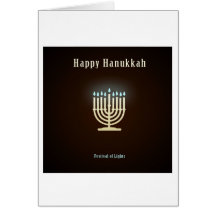 Lyckliga Hanukkah Hälsningskort
