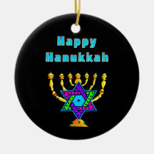 Lyckliga Hanukkah Jul Dekorationer