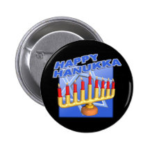 Lyckliga Hanukkah Knapp Med Nål