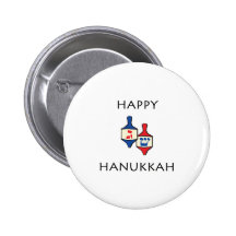 Lyckliga Hanukkah Knappar Med Nål